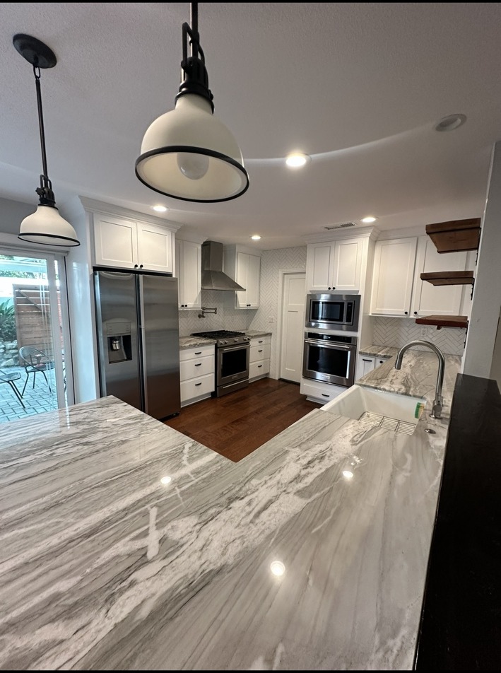 Kitchen cabinetry and backsplash details